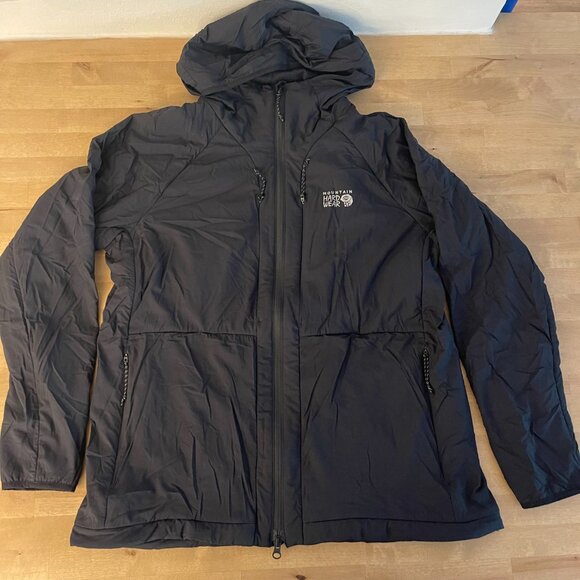Mountain Hardwear Kor Airshell Warm Ws Hooded Jacket, size XL, color black - Picture 2 of 9